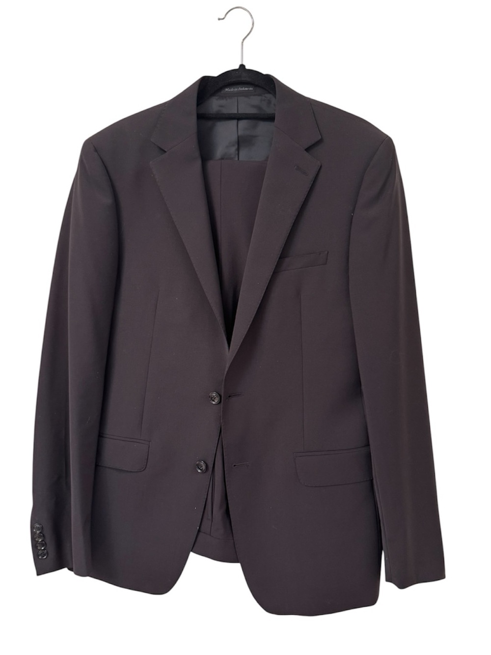 Calvin Klein Black Skinny Fit SB Suit 42L Excellent Condition